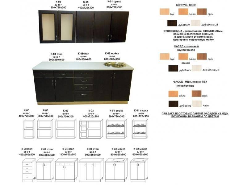 кухонный гарнитур прямой во Владивостоке