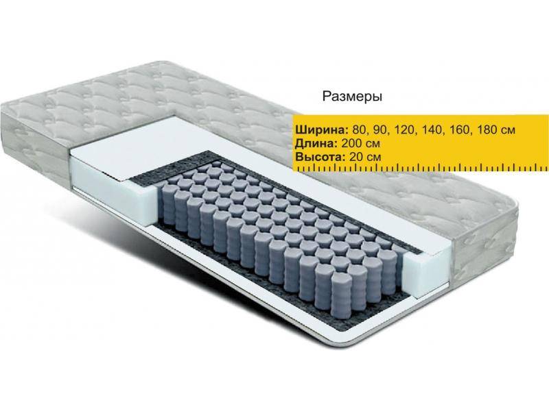 матрас независимые пружины струттофайбер во Владивостоке
