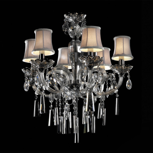 люстра md102743-6a от illuminati прозрачная/бежевая/ хром во Владивостоке