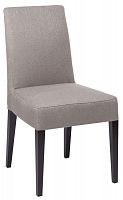 стул aylso dining chair кожа серая во Владивостоке