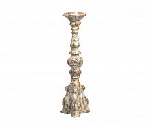 подсвечник фигурный бежевый состаренный на 1 свечу antique blue, 49,5 см во Владивостоке