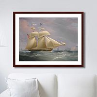 картина: the topsail schooner, 1838г. во Владивостоке