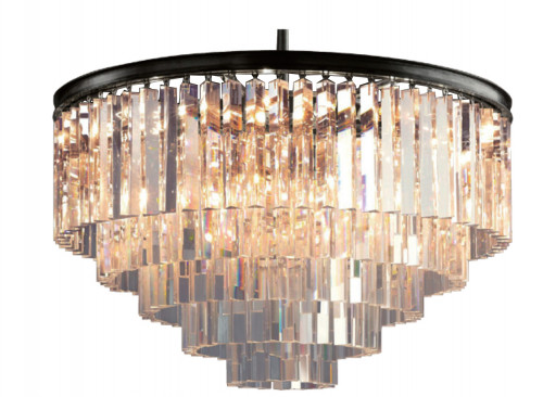 люстра odeon 5 rings черное основание во Владивостоке