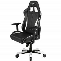 кресло геймерское dxracer king ks57 черно-белое во Владивостоке