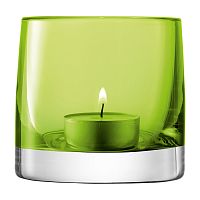 подсвечник стеклянный зеленый лайм для чайной свечи light colour, 8,5 см во Владивостоке