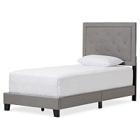 кровать paris linen upholstered gray 90х200 во Владивостоке