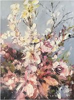 картина маслом красивые цветы 90*120 см. во Владивостоке