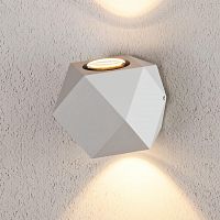уличный настенный светодиодный светильник elektrostandard 1565 techno led kroket белый 4690389125393 во Владивостоке