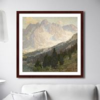 картина: high sierra, mountain scene, 1905г. во Владивостоке