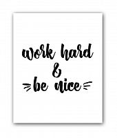 постер be nice а4 во Владивостоке