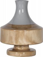 ваза настольная rustic chic vase grey wood во Владивостоке