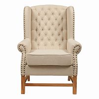 кресло мягкое с ушами french provincial armchair бежевое во Владивостоке