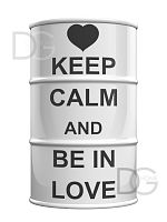 декоративная бочка keep calm and be in love l во Владивостоке