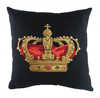 подушка с картинкой короны king crown black во Владивостоке