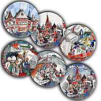 сет тарелки московия dream (6 шт.) во Владивостоке