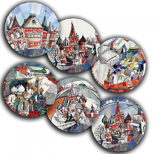 сет тарелки московия dream (6 шт.) во Владивостоке