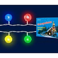 светодиодная гирлянда «шарики» 280см rgb (07921) uniel uld-s0280-020/dta rgb ip20 balls во Владивостоке
