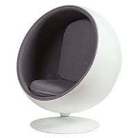 кресло eero ball chair серое во Владивостоке