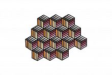 ковер parquet hexagon orange 305x188 от gan во Владивостоке