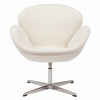 кресло swan chair кремовое во Владивостоке