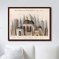 картина: comparative view of the principal buildings in the world, 1850г. во Владивостоке