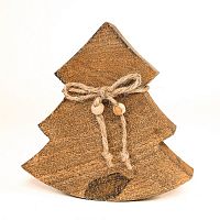 украшение новогоднее ель деревянная wooden tree, 15х14х2,5 см во Владивостоке