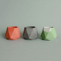 подсвечник из бетона серый eco линту, 6 см во Владивостоке