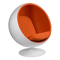 кресло eero aarnio style ball chair оранжевое во Владивостоке