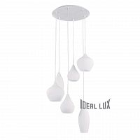 подвесная люстра ideal lux soft sp6 bianco во Владивостоке