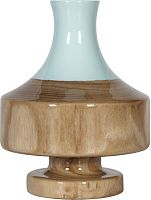 ваза настольная rustic chic vase blue wood во Владивостоке