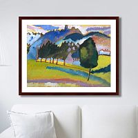 картина: landscape with rolling hills, 1910г. во Владивостоке