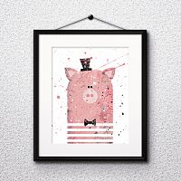 постер pig а4 во Владивостоке