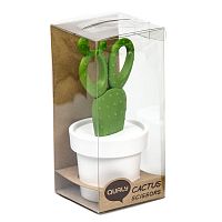 ножницы cactus с держателем, белые с зеленым во Владивостоке