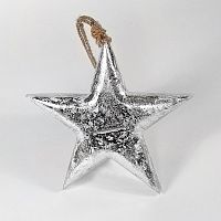 игрушка на елку звезда серебряная snow star, 23х23х3 см во Владивостоке