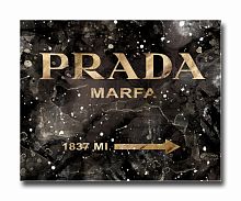 постер prada mafia на чёрном в золотом a4 во Владивостоке