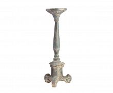 подсвечник фигурный голубой состаренный на 1 свечу antique blue finish, 61 см во Владивостоке