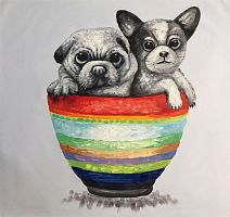 картина маслом маленькие друзья во Владивостоке