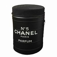 декоративная бочка-пуф chanel №5 black m во Владивостоке