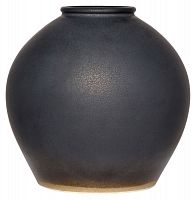 ваза керамическая объемная 26 см antiqued черная во Владивостоке