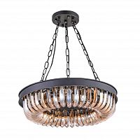 люстра terra black amber d50 черная, стекло янтарного цвета во Владивостоке