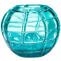 ваза стеклянная ice (синяя) 17*19 во Владивостоке
