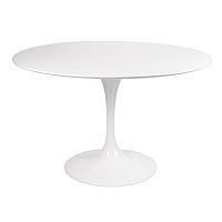 стол eero saarinen style tulip table mdf d110 глянцевый белый во Владивостоке