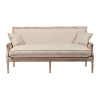 диван auguste salon bench with burlap прямой бежевый во Владивостоке