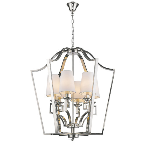 люстра presidential 6 от delight collection белая/никель во Владивостоке