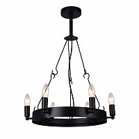 дизайнерская подвесная люстра arte lamp bastiglia a8811sp-6bk черная во Владивостоке