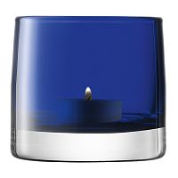 подсвечник стеклянный синий для чайной свечи light colour, 8,5 см во Владивостоке