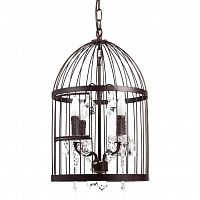 люстра vintage birdcage (51*34*54) коричневая во Владивостоке