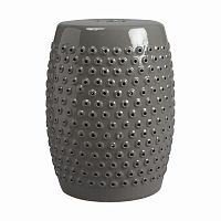 керамический столик-табурет cutwork garden stool серый во Владивостоке