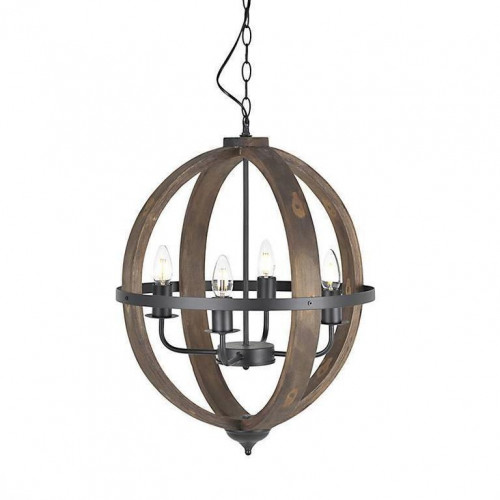 люстра на 4 рожка коричневого цвета во Владивостоке