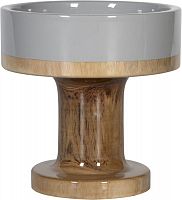 ваза настольная rustic chic bowl grey wood во Владивостоке